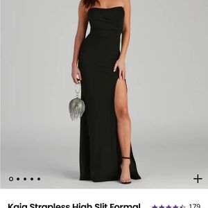 Windsor Kaia strapless high cut formal dress